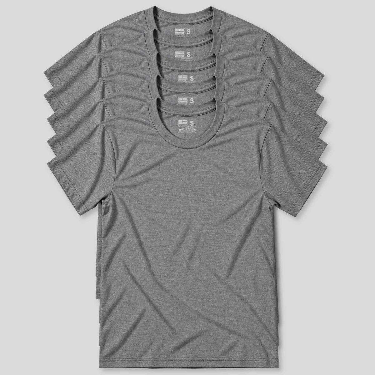 Made In USA Everyday T-Shirt | 5 Pack Gray