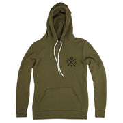 Men's American Flag Olive Hoodie