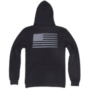 Men's American Flag Black Hoodie