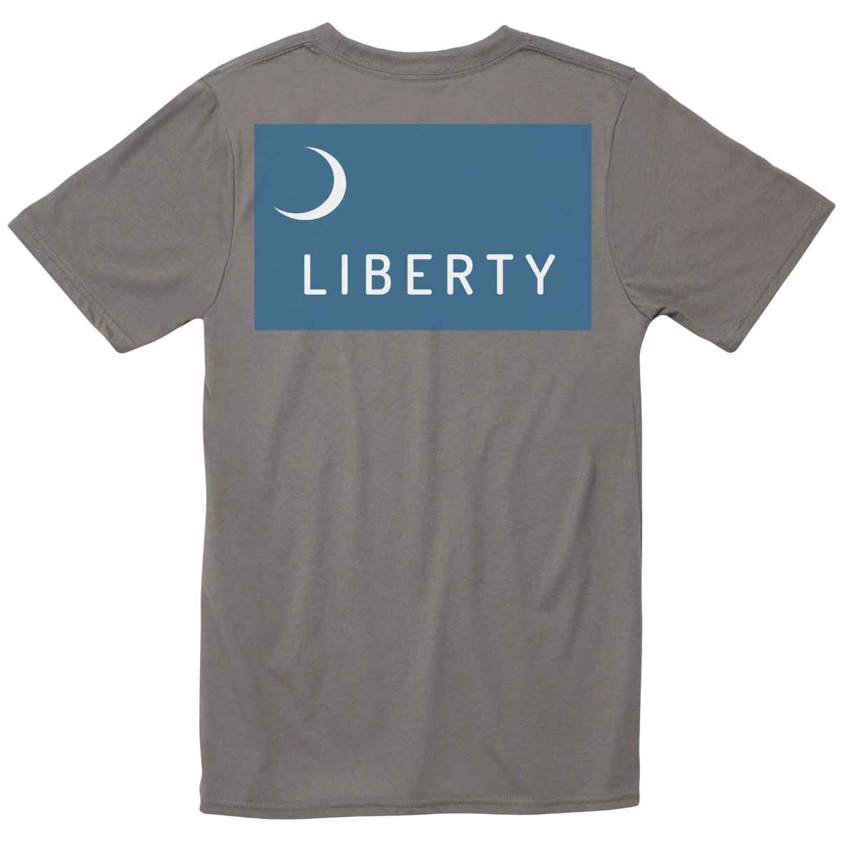 Men's 50/50 poly cotton moultrie flag blue and grey