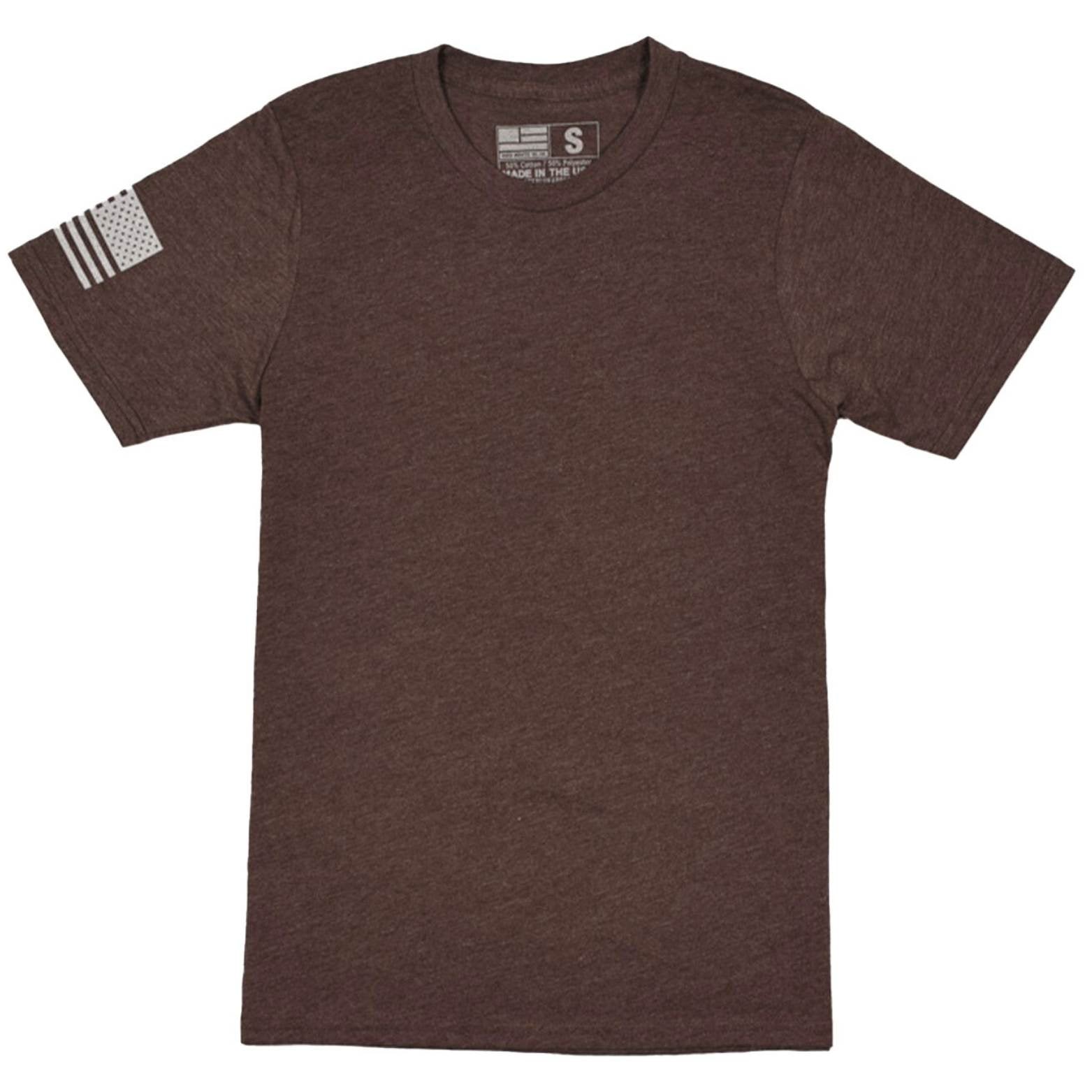 Brown Men's American Flag Shirt