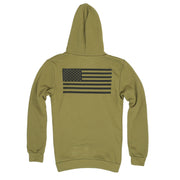 Men's American Flag Olive Hoodie