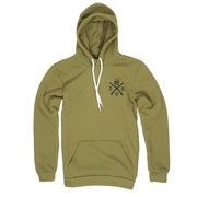 Men's American Flag Olive Hoodie