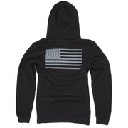 Men's American Flag Patriotic Black Hoodie