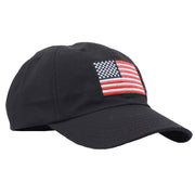 Black American Flag Hat Made In USA Low Profile