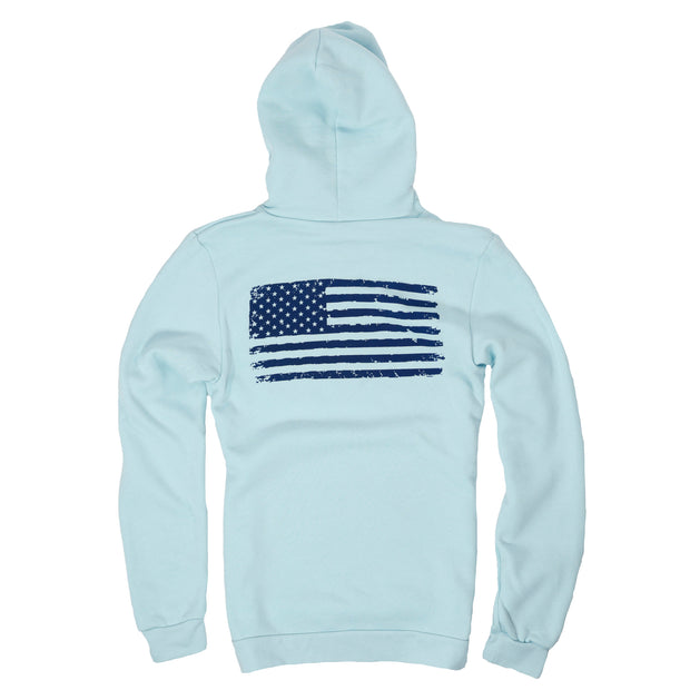 Women's American Flag Hooded Sweatshirt | Made in USA