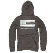 Women's American Flag Black Hoodie | Made in USA