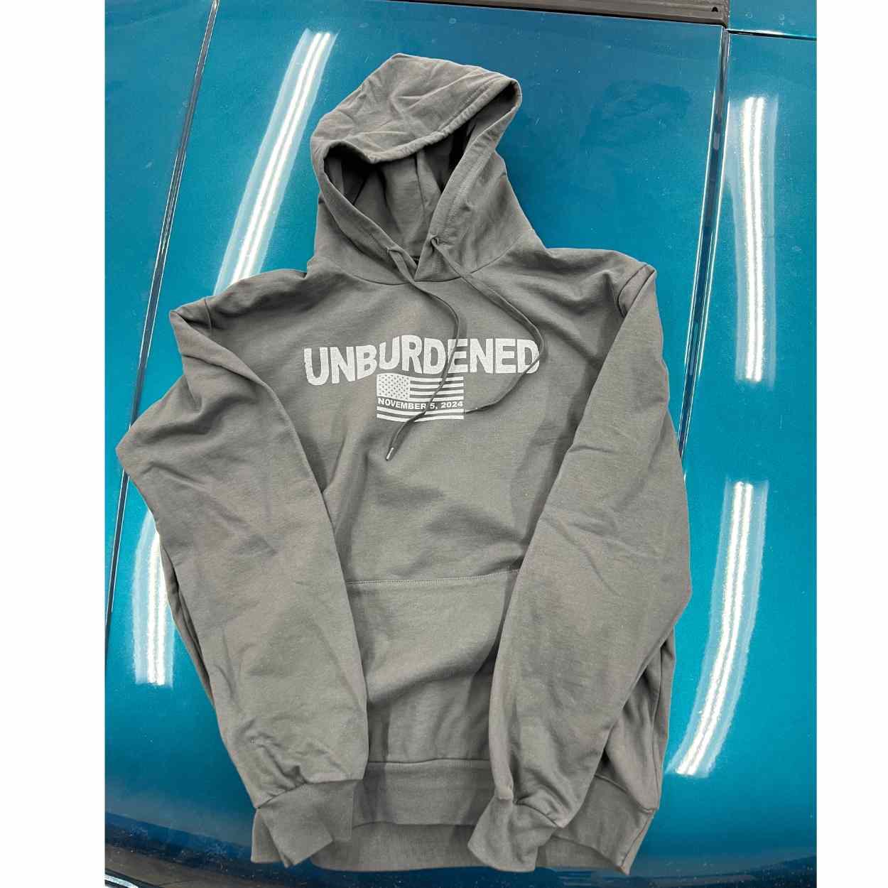 Charcoal Unburdened Cotton Hoodie - Clearance Final Sale