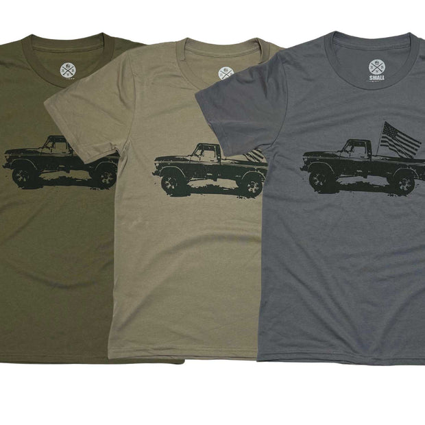 American Flag Vintage Truck Shirt Bundle | USA Made
