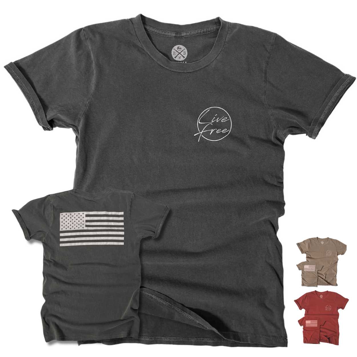 Women's American Flag Shirt USA Made