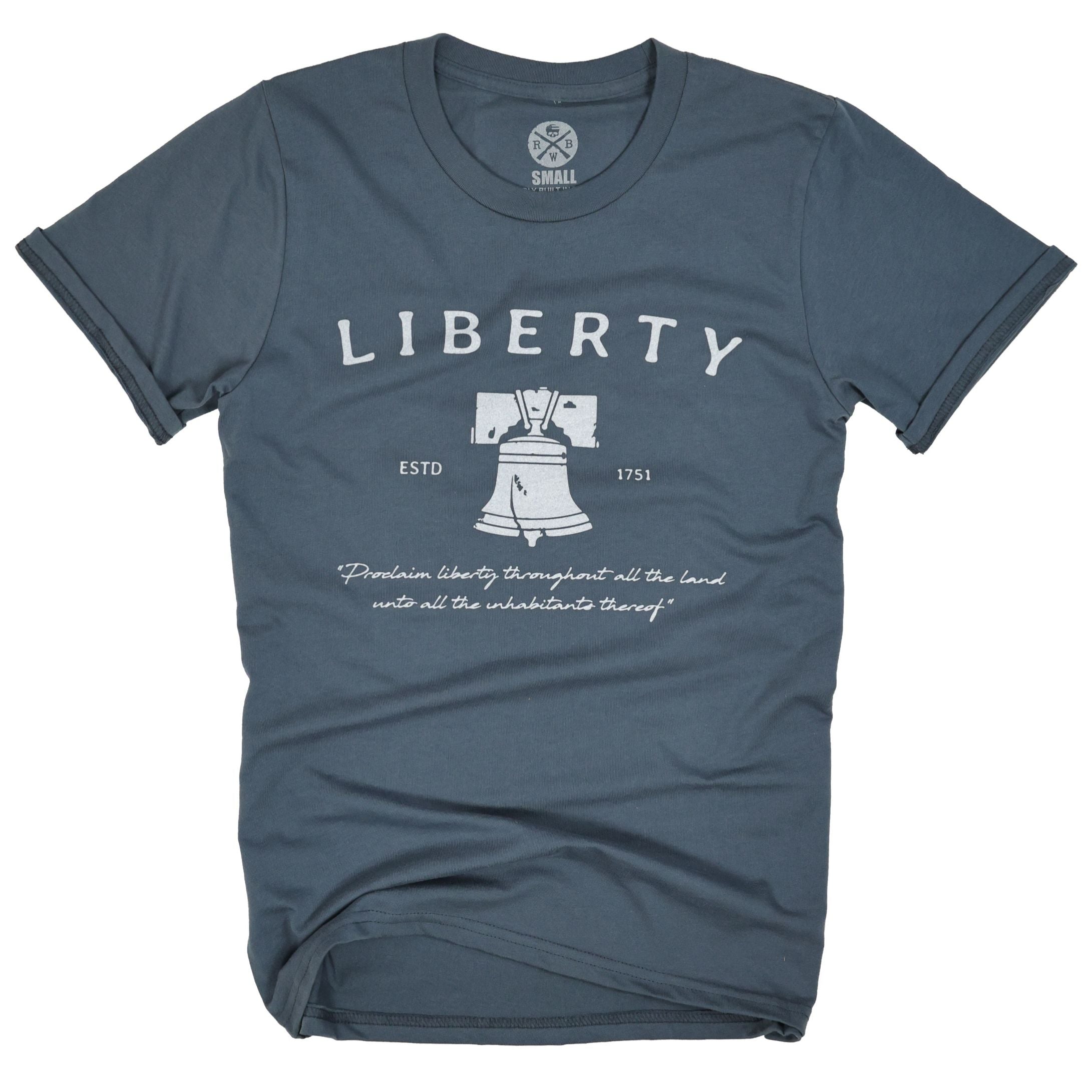 Sea blue liberty bell shirt