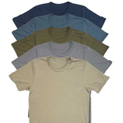 Basic T Shirt Solid Five Pack | Made In USA
