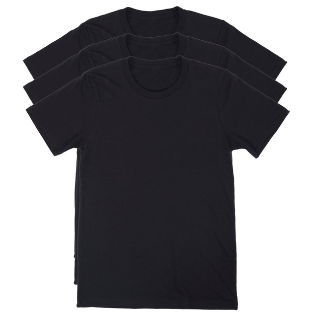 Black Cotton T Shirt Duty Pack | Made In USA