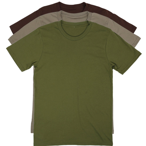 Basic Cotton T-Shirt Backwoods Pack | Made in USA