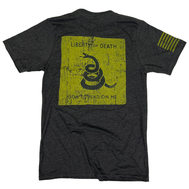 Don't Tread on Me Tank Top in Yellow by Rowdy Gentleman
