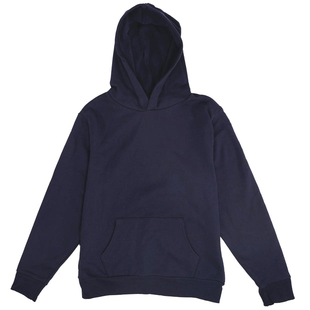 Heavyweight Cotton Navy Work Hoodie | Made In USA