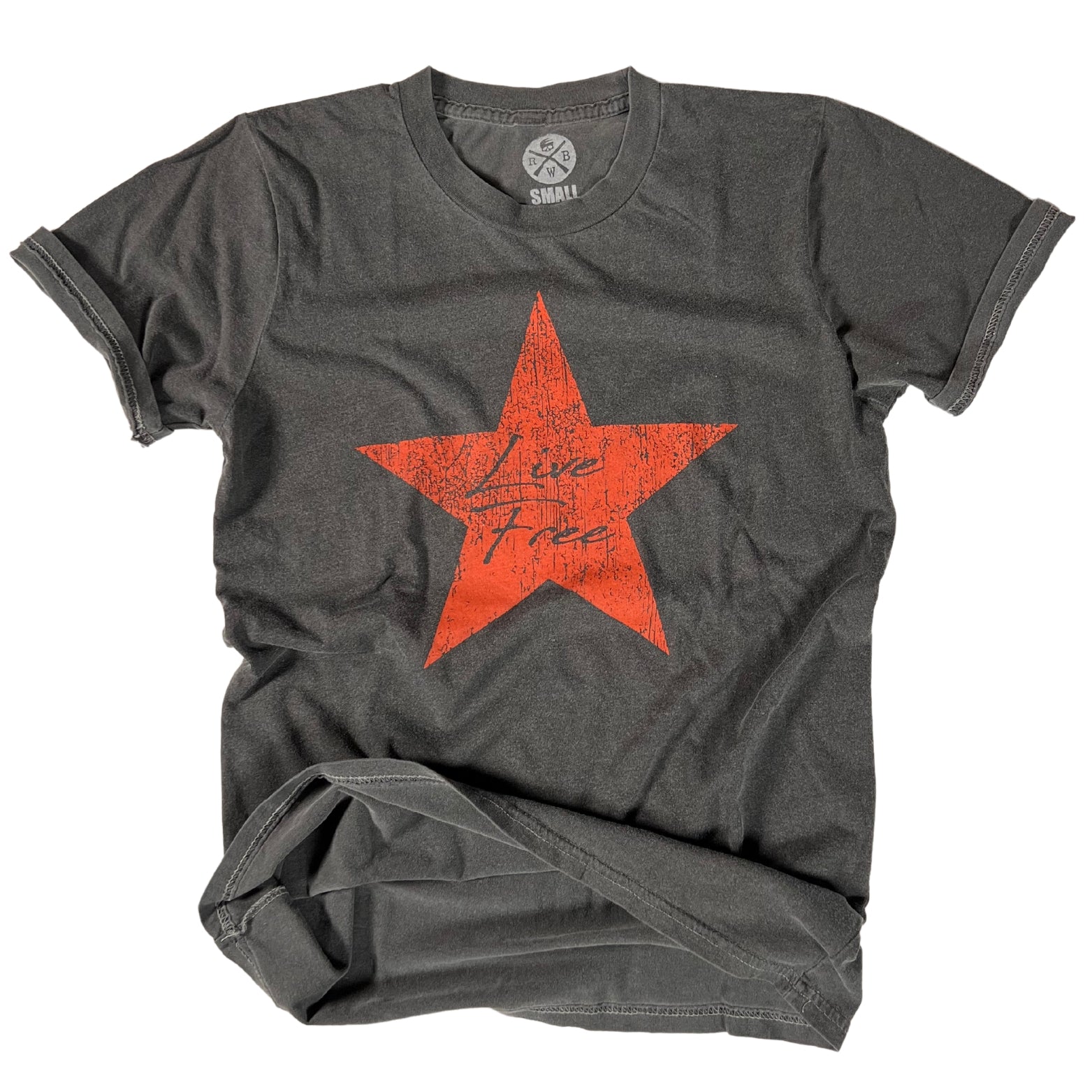 Women's Live Free Vintage Black T-Shirt