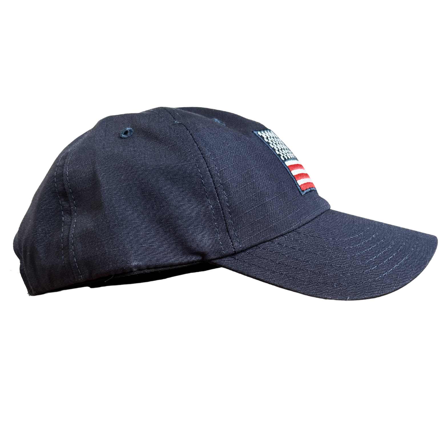 American Flag hat by Red White Blue Apparel made in the USA side