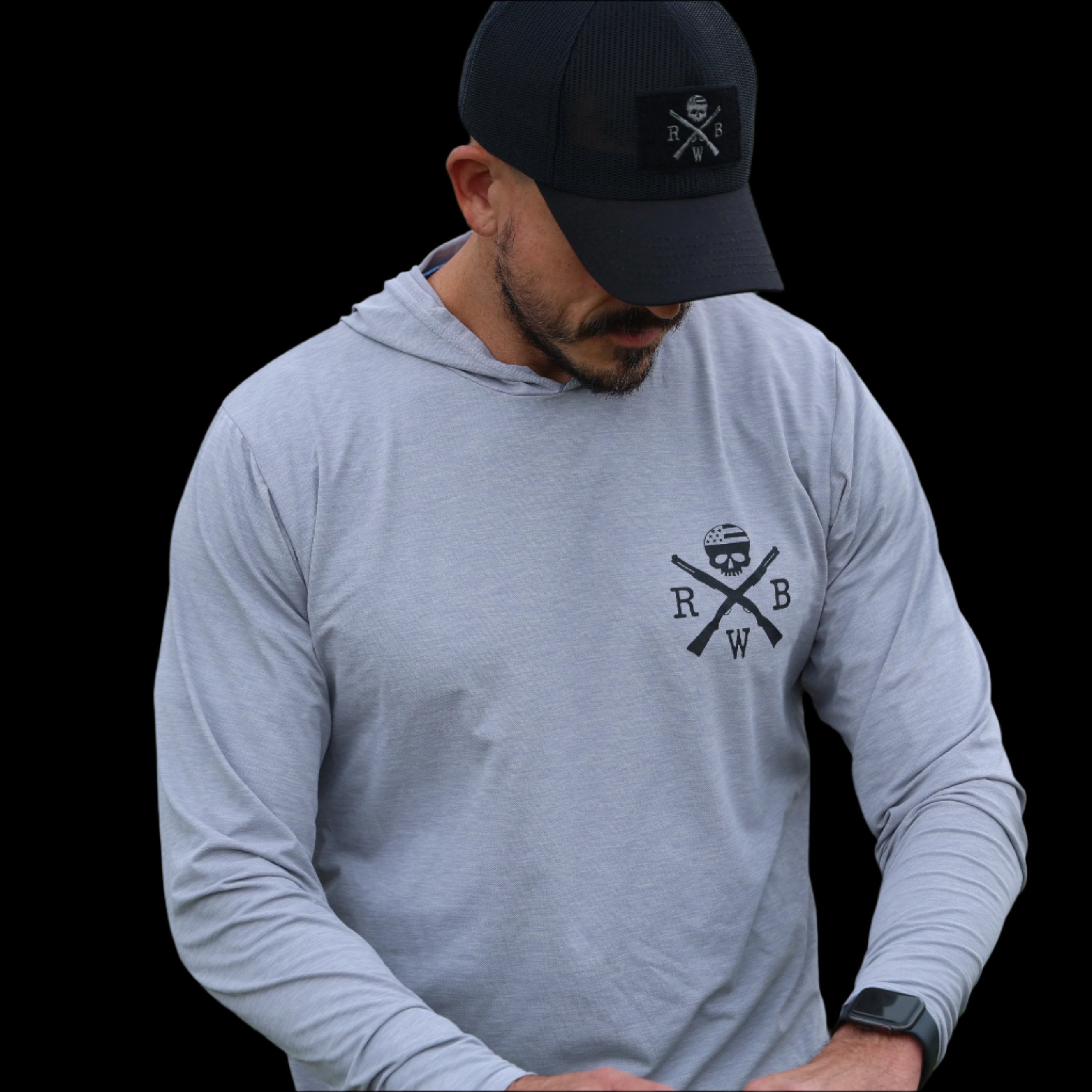 American-Made Silver Performance Hoodie