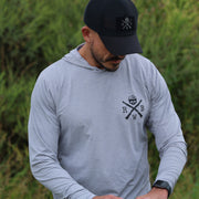 American-Made Silver Performance Hoodie