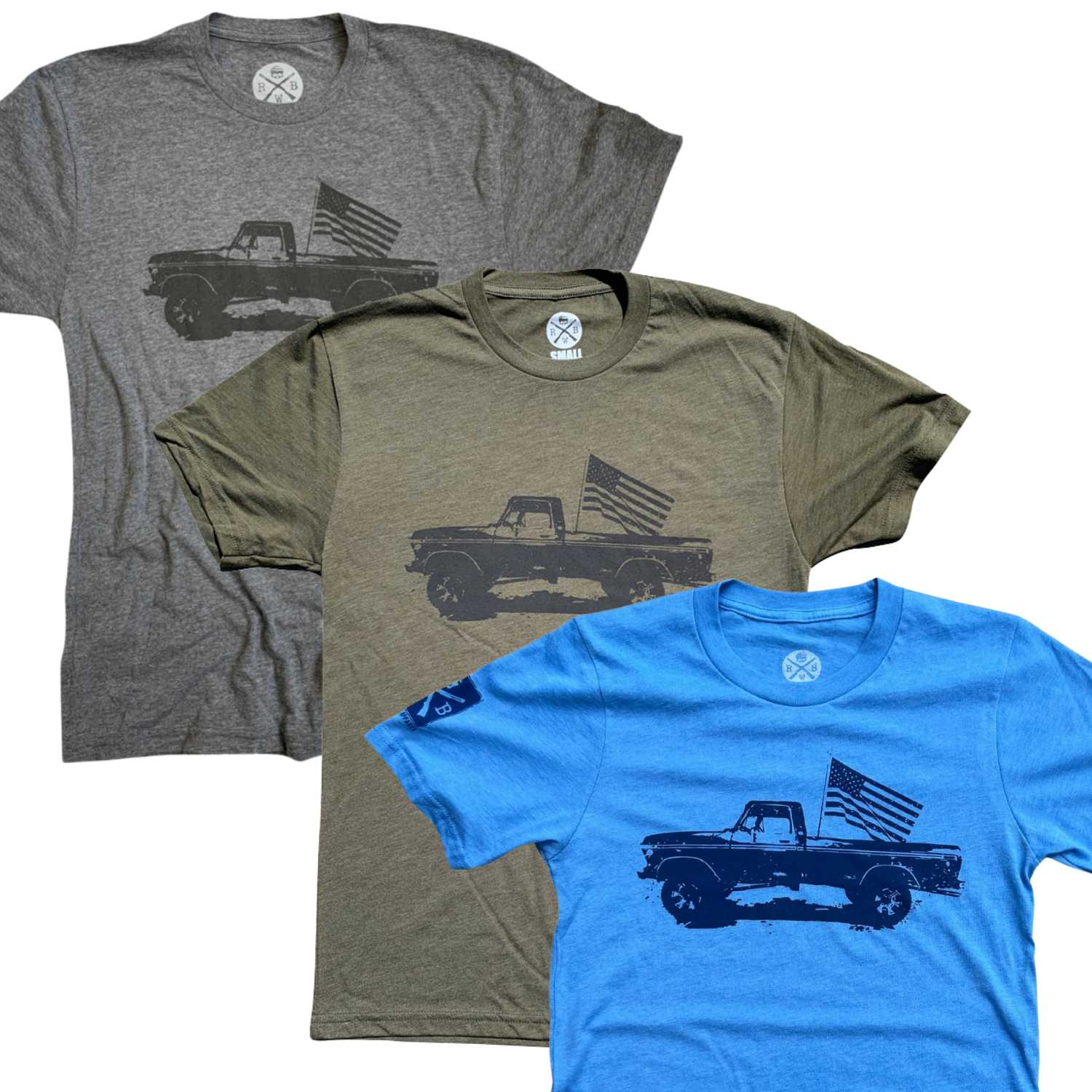 Best Seller 3 Pack | American Flag Truck Shirt