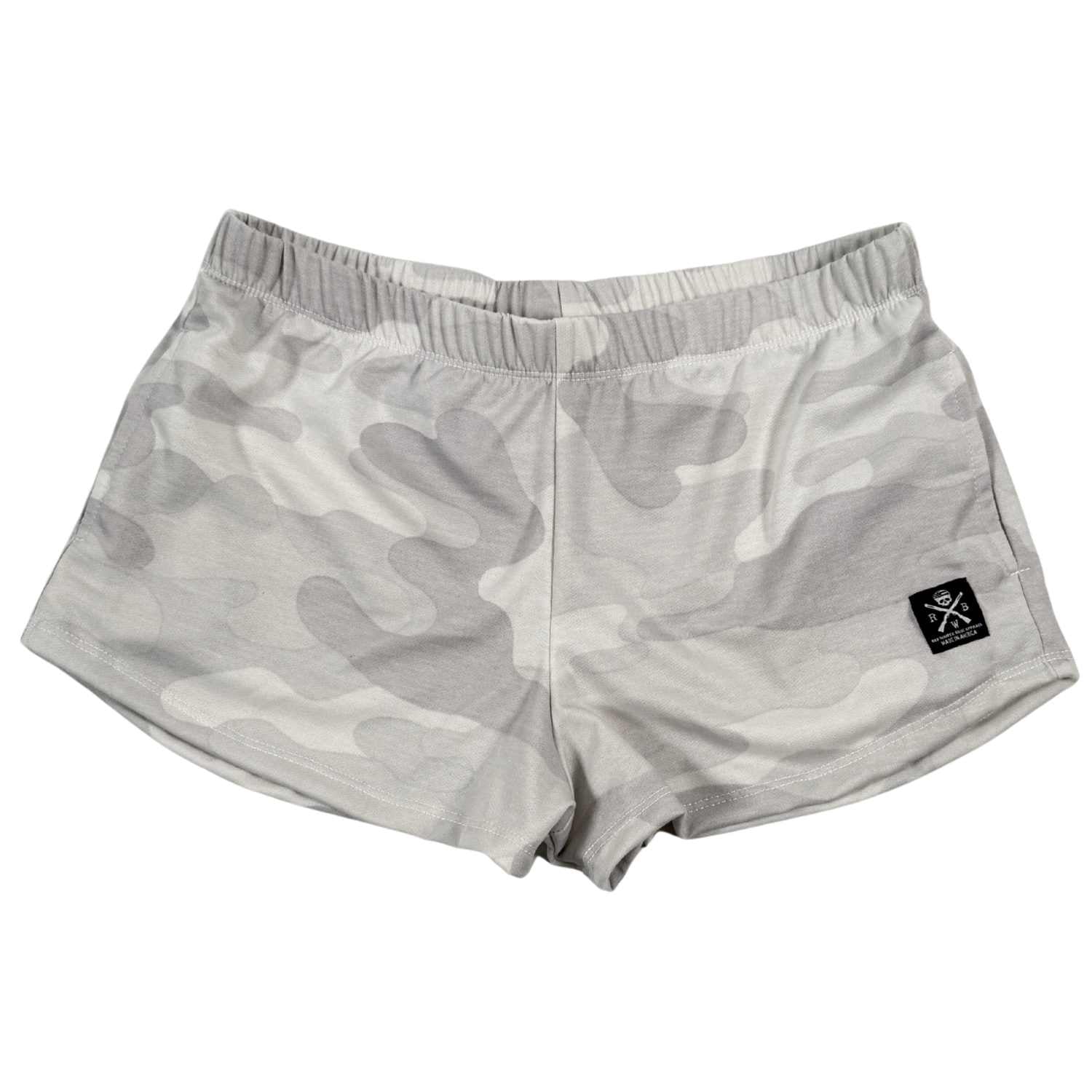 women's lounge short white camo made usa