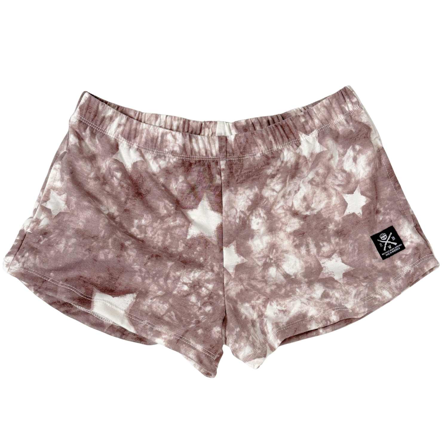 women's lounge short marbled wine usa made
