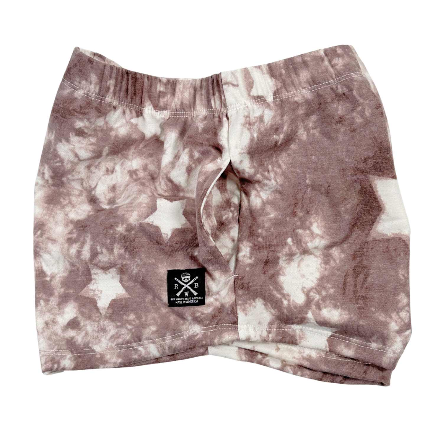 women's lounge short pocket marbled wine pocket