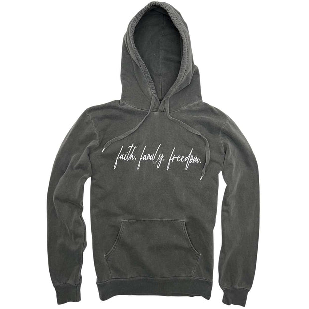 Women's Cotton Hoodie | Faith Family Freedom