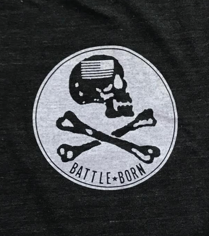 Men's Battle Born Tri-Blend T-Shirt (Heather Black)