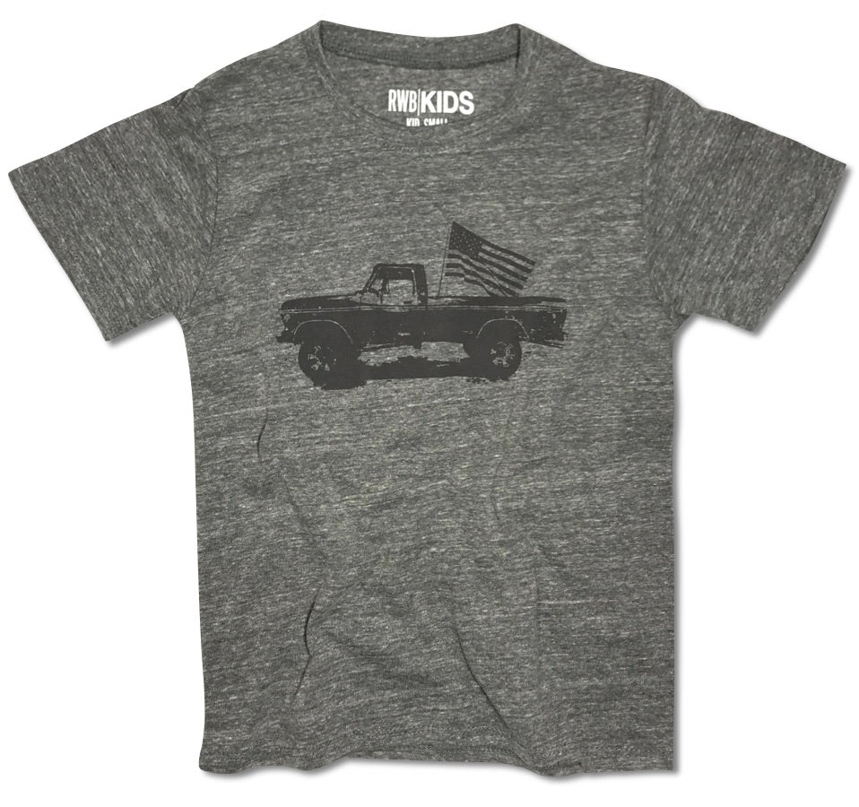 RWB Kids Vintage Truck T-Shirt (Heather Gray)