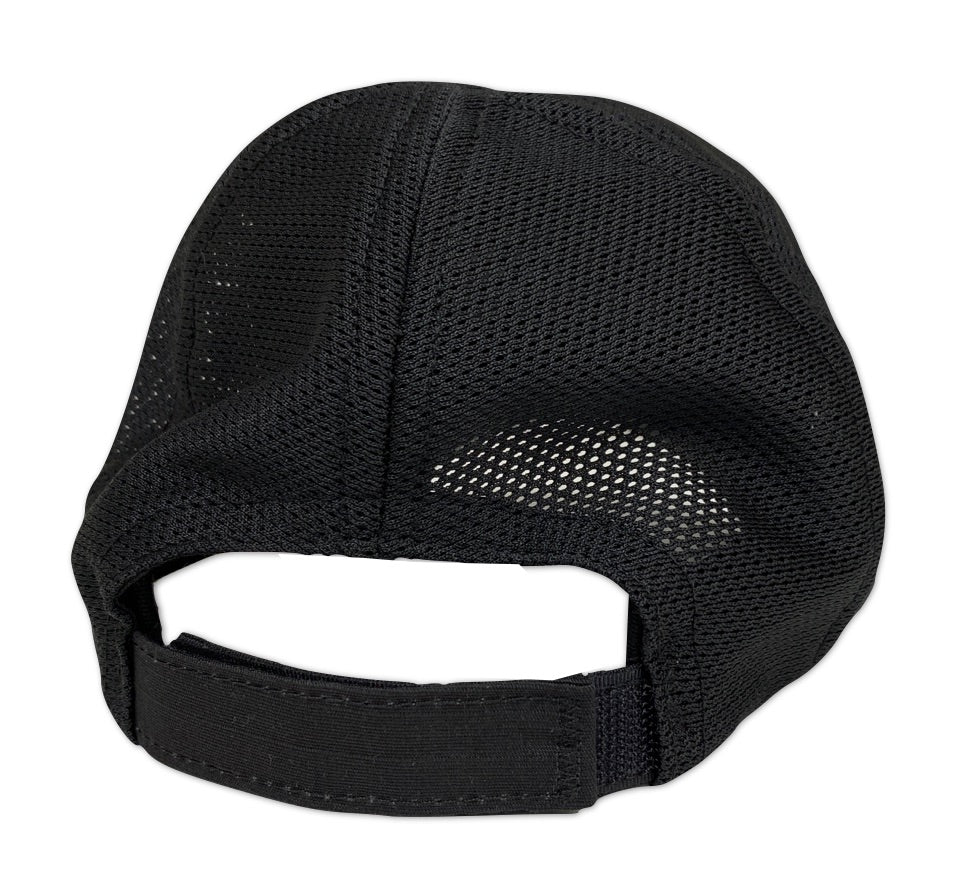 American Flag Blacked Out Mesh Back Tactical Range Hat - Back View