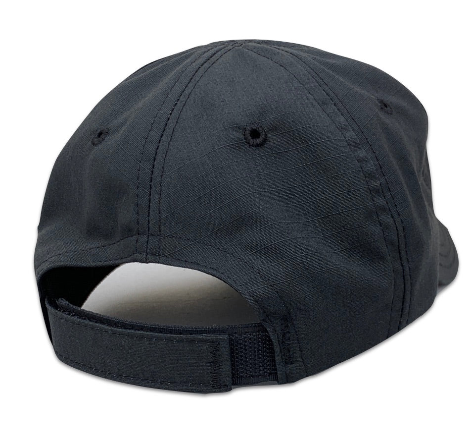 American Flag Blacked Out Full Fabric Ripstop Range Hat - Back View