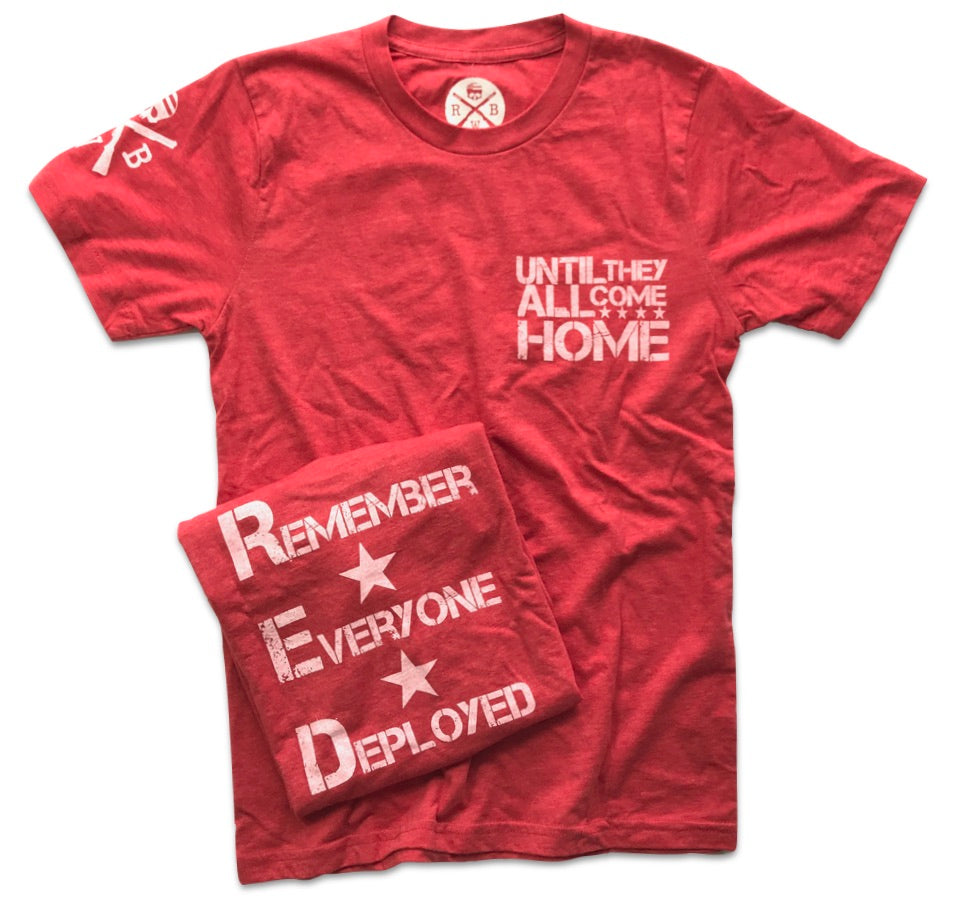 Men's Red Friday Support Operation Homefront (Heather Red) - Made in USA