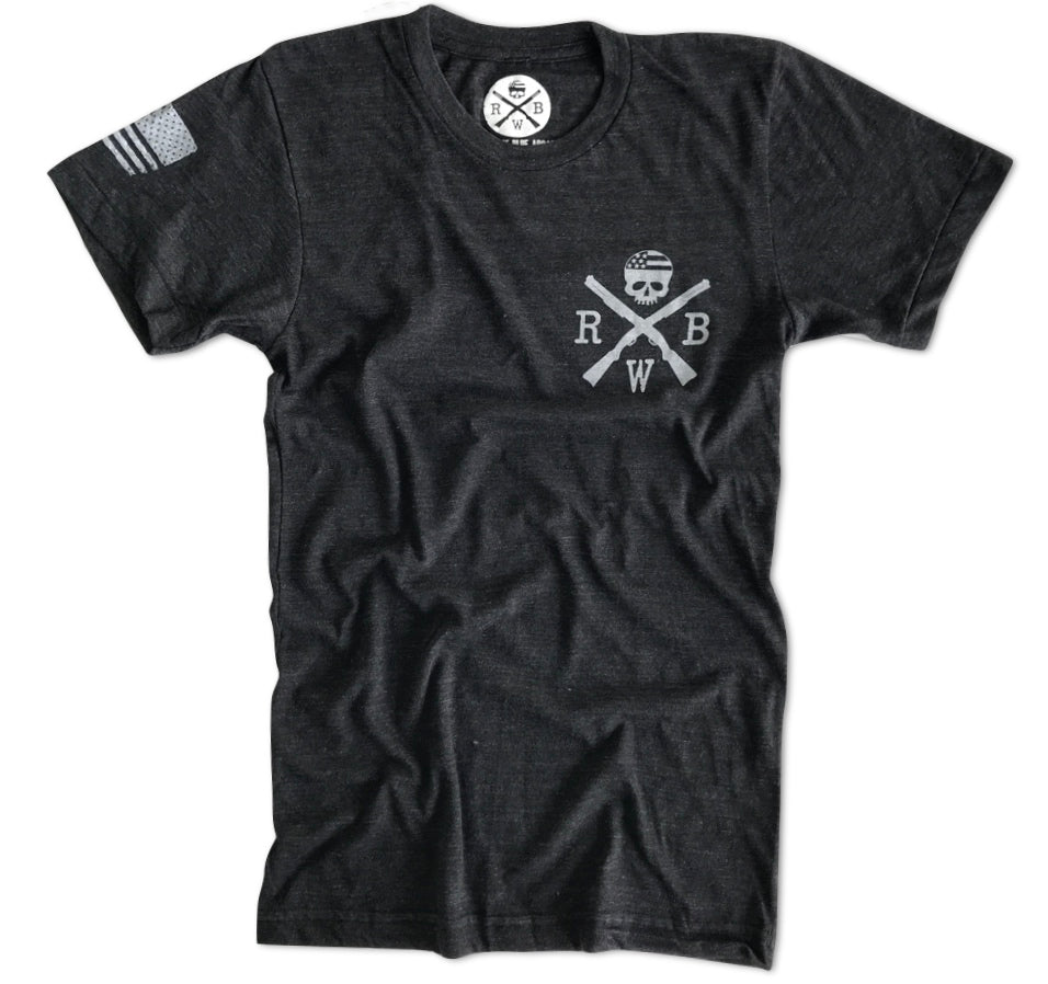 Men's What I Stand For Tri-Blend T-Shirt (Heather Black) - Made in USA