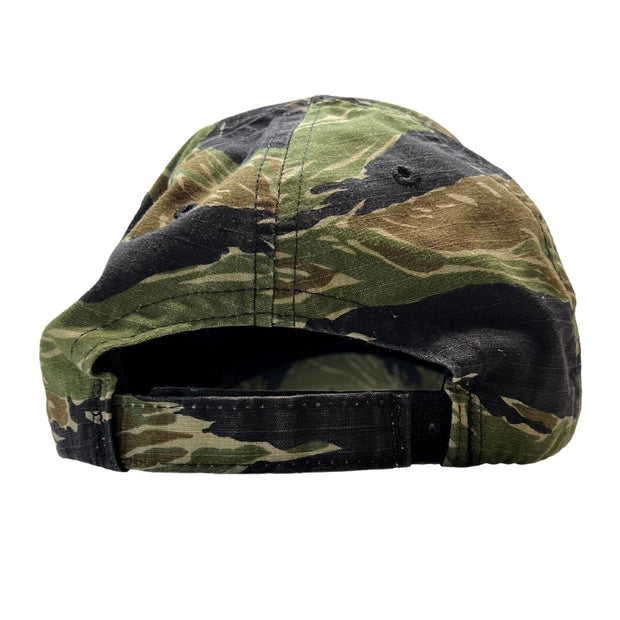 American Flag Full Fabric Tiger Stripe Camouflage Range Hat - Back