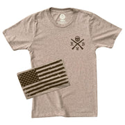 Men's Old Glory American Flag T Shirt (Coyote)