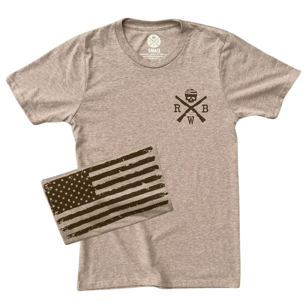 Men's Old Glory American Flag T-Shirt (Coyote)
