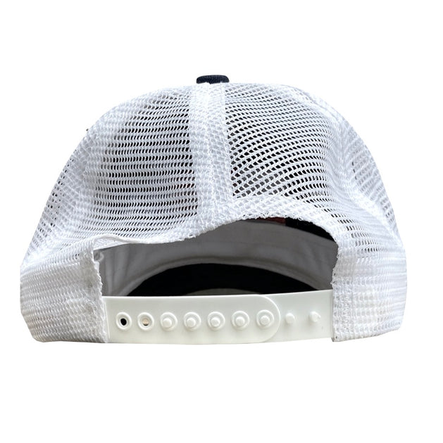 American Flag Structured Snap Enclosure Mesh Back Hat – Red White Blue ...
