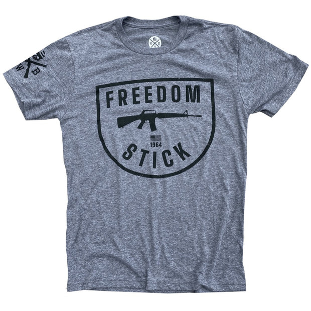 Men's Patriotic Freedom Stick Modern Rifle Second Amendment T Shirt