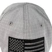American Flag Silver Full Fabric Ripstop Range Hat