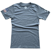 Men's American Flag Assaulting Forward T-Shirt (Slate)